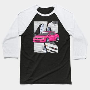 Honda Civic Si (Pink) Baseball T-Shirt